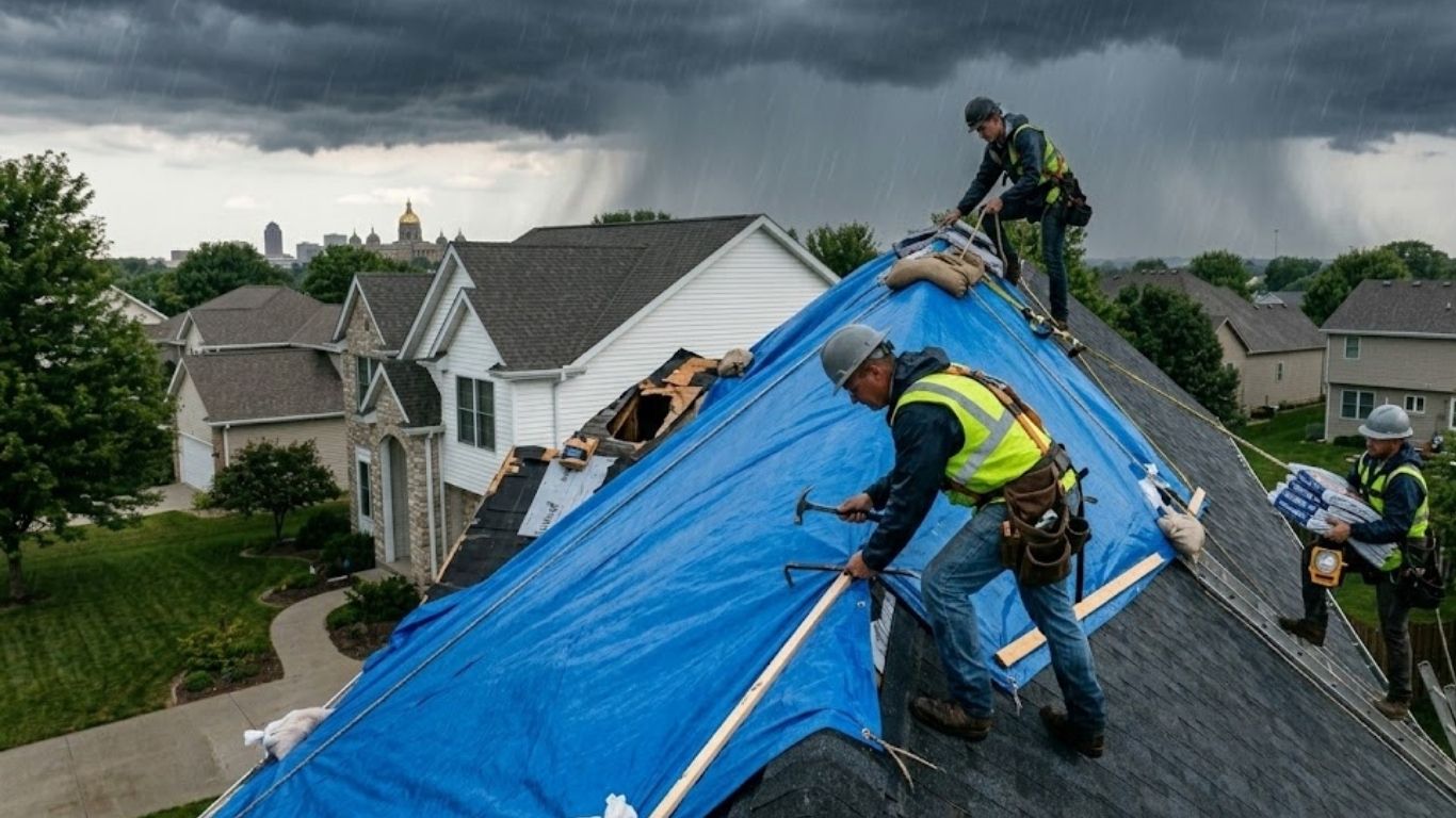 Emergency Roof Repair Des Moines Iowa