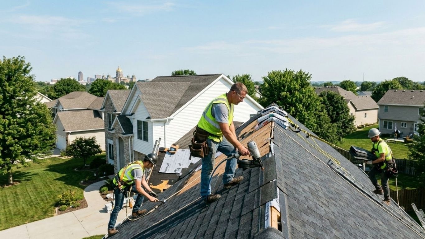Des Moines roofing specialists